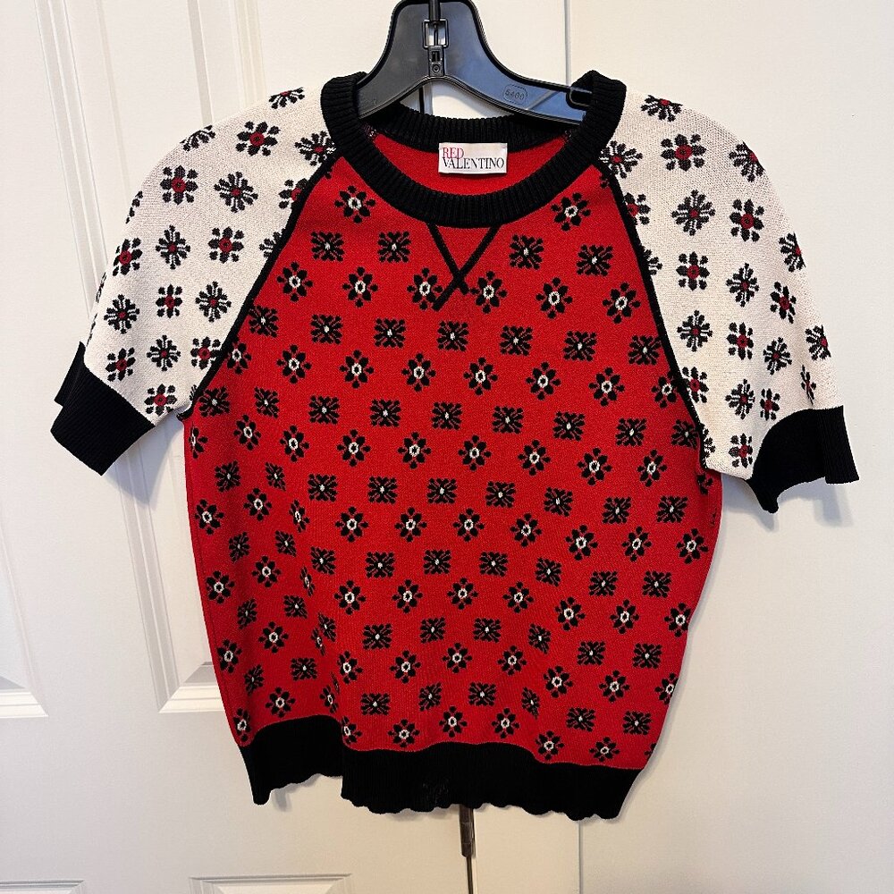 RED Valentino Short Sleeved Sweater